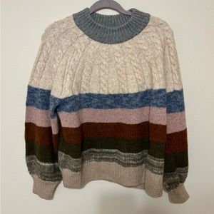 NWT Madewell Cable Knit Sweater